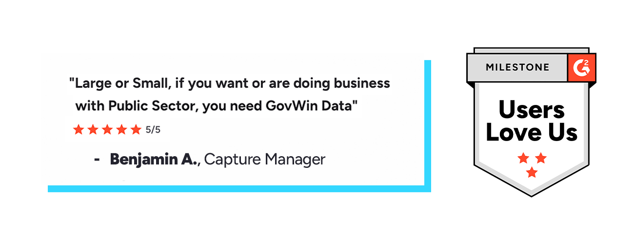 G2 GovWin Awards 2025